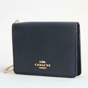 Coach Crossgrain Key ring Wallet